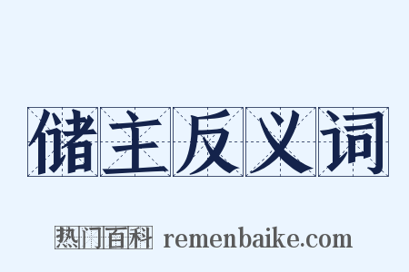 储主反义词是什么意思的图片